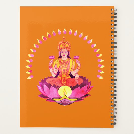 Happy Diwali - Deepalavi Lakshmi Goddess 1 Planner (Achterkant)