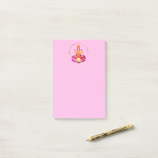 Happy Diwali - Deepalavi Lakshmi Goddess 1 Post-it® Notes (Op bureau)
