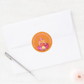 Happy Diwali - Deepalavi Lakshmi Goddess 1 Ronde Sticker (Envelop)