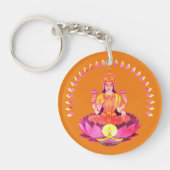 Happy Diwali - Deepalavi Lakshmi Goddess 1 Sleutelhanger (Voorkant)