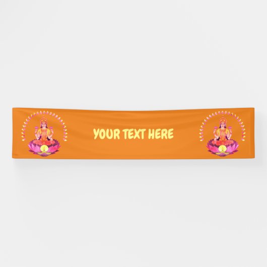 Happy Diwali - Deepalavi Lakshmi Goddess 1 Spandoek (Horizontaal)