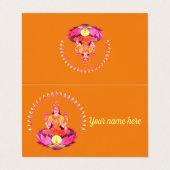 Happy Diwali - Deepalavi Lakshmi Goddess 1 Visitekaartje (Buitenkant ongevouwen)