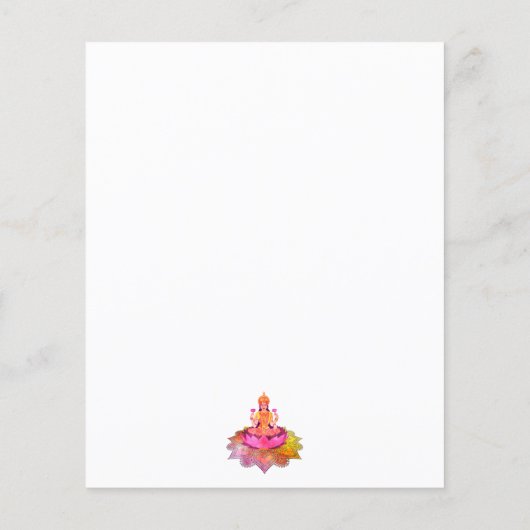 Happy Diwali - Deepalavi Lakshmi Goddess 4 (Achterkant)