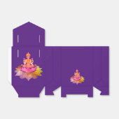 Happy Diwali - Deepalavi Lakshmi Goddess 4 Bedankdoosjes (Uitgevouwen)