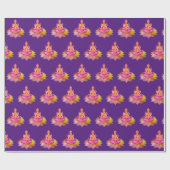 Happy Diwali - Deepalavi Lakshmi Goddess 4 Cadeaupapier (Vlak)