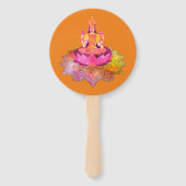 Happy Diwali - Deepalavi Lakshmi Goddess 4 Handwaaier (Voorkant)