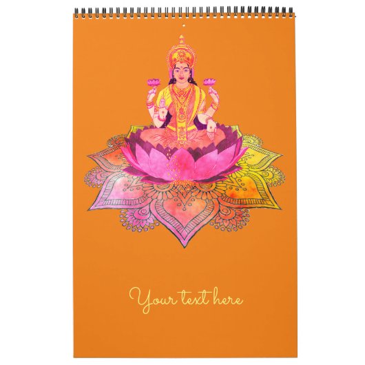 Happy Diwali - Deepalavi Lakshmi Goddess 4 Kalender (Hoes)