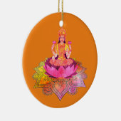 Happy Diwali - Deepalavi Lakshmi Goddess 4 Keramisch Ornament (Rechts)