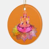 Happy Diwali - Deepalavi Lakshmi Goddess 4 Keramisch Ornament (Links)