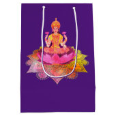 Happy Diwali - Deepalavi Lakshmi Goddess 4 Medium Cadeauzakje (Achterkant)