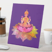Happy Diwali - Deepalavi Lakshmi Goddess 4 Reclamebord Met Voetstuk (Insitu)