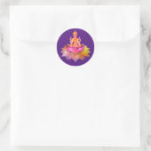 Happy Diwali - Deepalavi Lakshmi Goddess 4 Ronde Sticker (Tas)