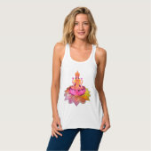 Happy Diwali - Deepalavi Lakshmi Goddess 4 Tanktop (Volledige Voorkant)