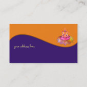 Happy Diwali - Deepalavi Lakshmi Goddess 4 Visitekaartje (Achterkant)