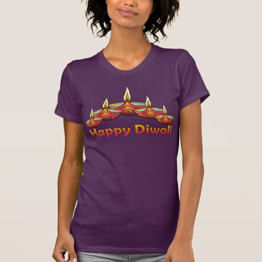Happy Diwali Deepas T-shirt (Voorkant)