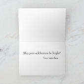 Happy Diwali Deepas Wenskaart Kaart (Binnen)