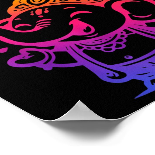 Happy Diwali Deepavali Hindu Indian Festival Of Li Poster (Hoek)