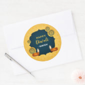 Happy Diwali / Deepavali Stickers - Indiaas goud (Envelop)