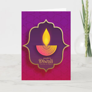 Happy Diwali Deepawali Indian Festival of Lights Kaart