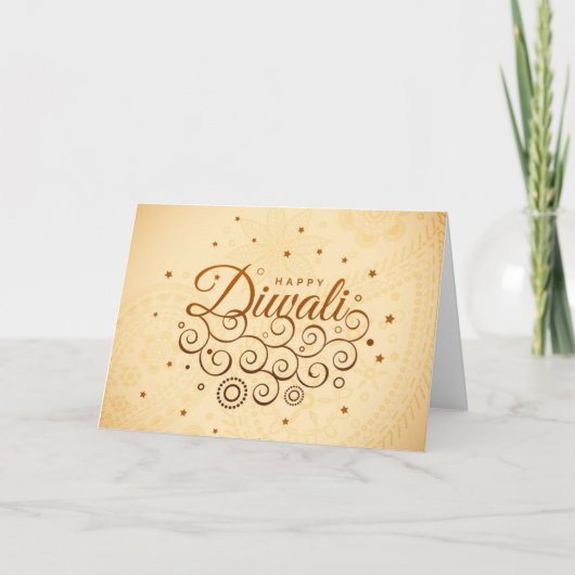 Happy Diwali Deepawali Indian Festival of Lights Kaart (Voorkant)