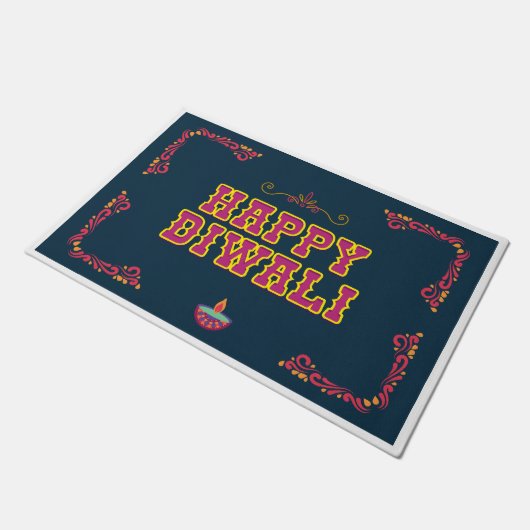 Happy Diwali Deurmat (Schuin)