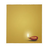 Happy Diwali Diya - Blocnote (Voorkant)