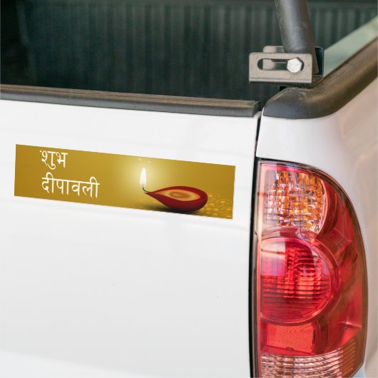 Happy Diwali Diya - Bumpersticker (Op Truck)