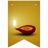 Happy Diwali Diya - Bunting Flags Vlaggetjes (Derde vlag)