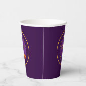 Happy Diwali Diya Candle Paars Gold Papieren Bekers (Rechts)