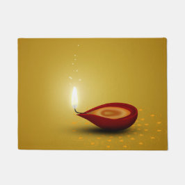 Happy Diwali Diya - Doormat Deurmat