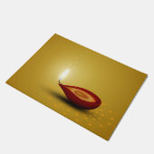 Happy Diwali Diya - Doormat Deurmat (Schuin)