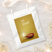 Happy Diwali Diya - Favor Bag Bedankzakje (Geknipt)