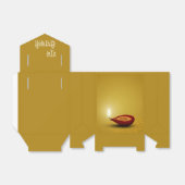 Happy Diwali Diya - Favor Box Tent Bedankdoosjes (Uitgevouwen)