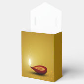 Happy Diwali Diya - Favor Box Tent Bedankdoosjes (Geopend)