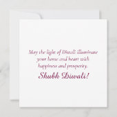 Happy Diwali Diya Mandala Festival van het Licht Feestdagenkaart (Achterkant)