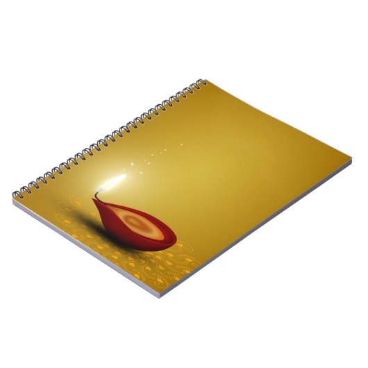 Happy Diwali Diya - Notitieboek (Linkerzijde)