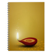 Happy Diwali Diya - Notitieboek (Voorkant)
