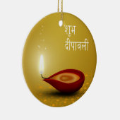Happy Diwali Diya - Ornament (Rechts)