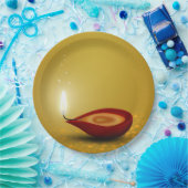 Happy Diwali Diya - Papieren Bord (Feest)