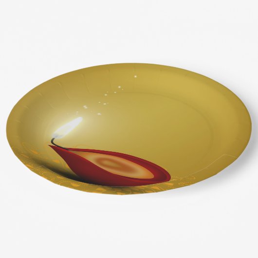 Happy Diwali Diya - Papieren Bord (Gekanteld)