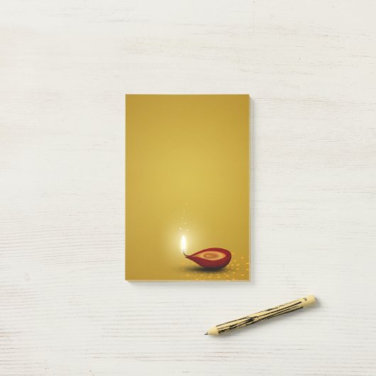 Happy Diwali Diya - Post-it® notes (Op bureau)