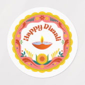 Happy Diwali Diya Stickers (Design 1)