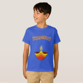 Happy Diwali en Diya Lamp T-shirt (Voorkant volledig)