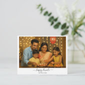 Happy Diwali Family Celebration Feestdagenkaart (Staand voorkant)