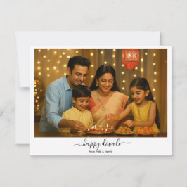 Happy Diwali Family Celebration Feestdagenkaart