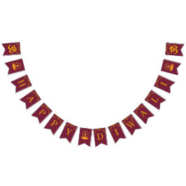 Happy Diwali-feest Vlaggetjes