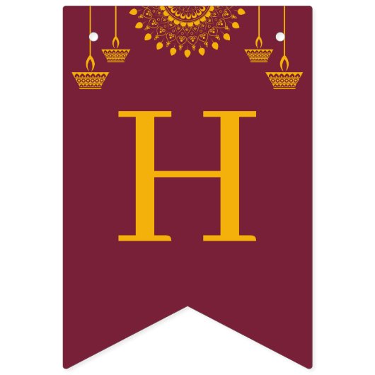 Happy Diwali-feest Vlaggetjes (Derde vlag)