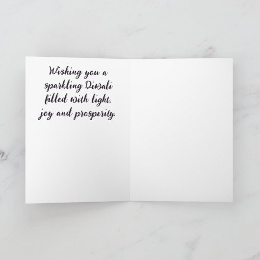 Happy Diwali Feestdagen Kaart (Binnen)