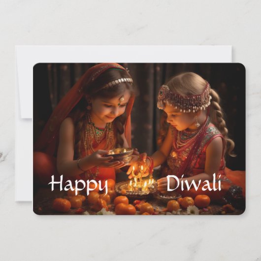 Happy Diwali Feestdagenkaart (Voorkant)
