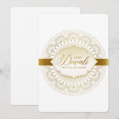 Happy Diwali Feestdagenkaart (Voorkant / Achterkant)